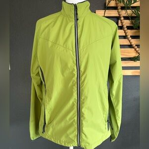 Women's Elevate Vibrant Green Windbreaker Jacket